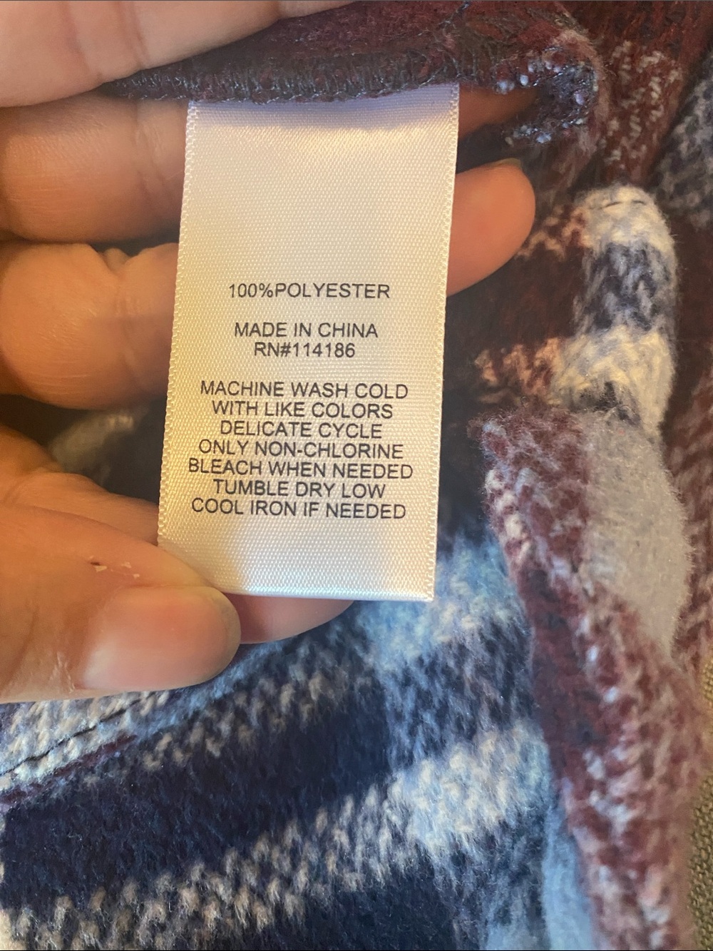 Frye Burgundy and Light Blue Plaid Button-Front Shirt - Picture 6 of 6